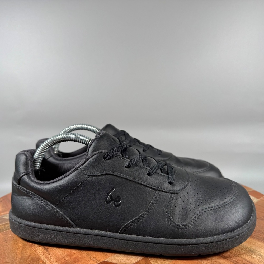 Be Lenka Champ Barefoot Leather Sneakers All Black EU 35 US Women 4.5 Minimalist